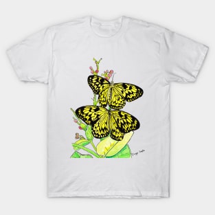 Black & Yellow Butterfly T-Shirt